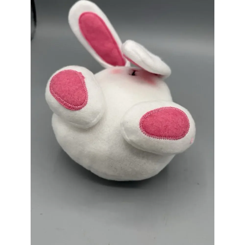 Cute White Bunny Rabbit Plush Pink Ears Feet Stuffed Animal Toy 5”